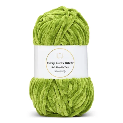 LindeHobby Fuzzy Chenille Silver Lurex